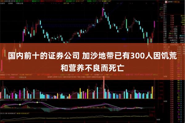 国内前十的证券公司 加沙地带已有300人因饥荒和营养不良而死亡
