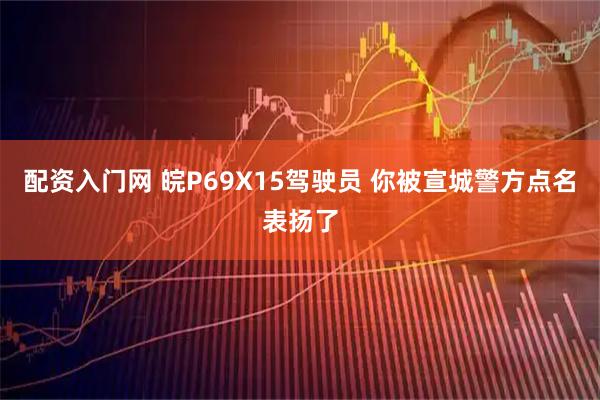 配资入门网 皖P69X15驾驶员 你被宣城警方点名表扬了